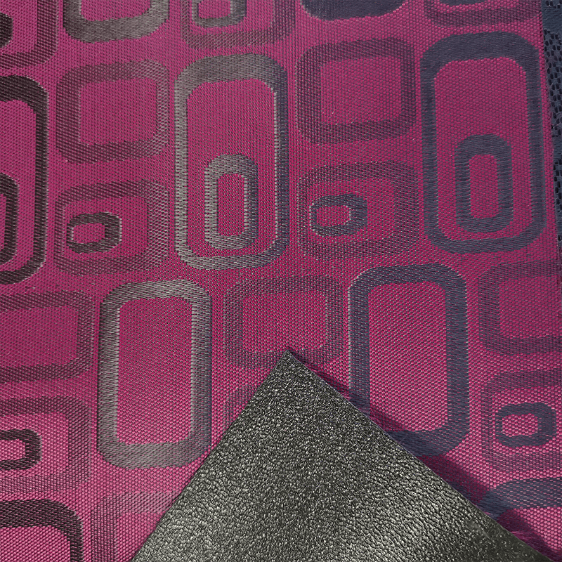 Kain jacquard dengan dukungan atau tas PVC